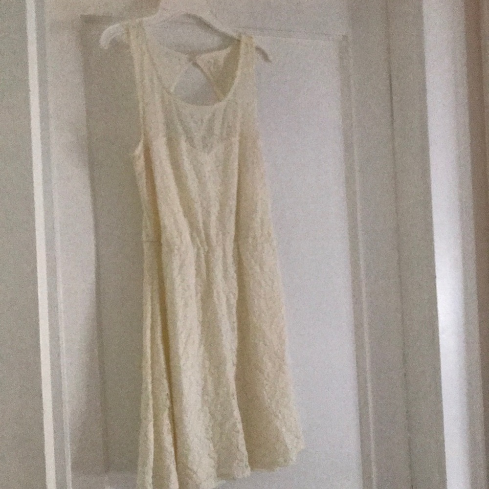 Lace white dress